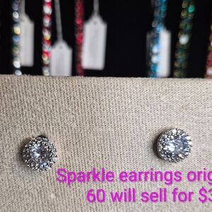 Park Lane Silver Sparkle Earrings